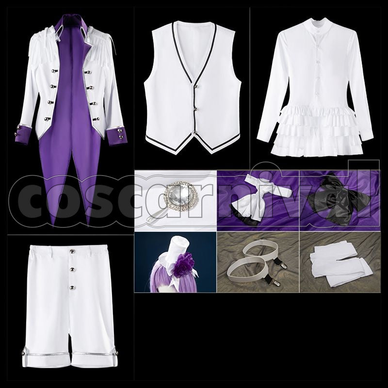 White Northern Country 1st Anniversary * Flowers for You, Magic for the Sky Cosplay cosplay costume from Promise of Wizard, set view