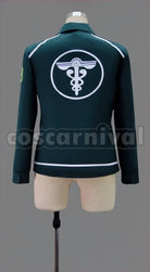 Police cosplay costume from Psycho-Pass Akane Tsunemori, back view