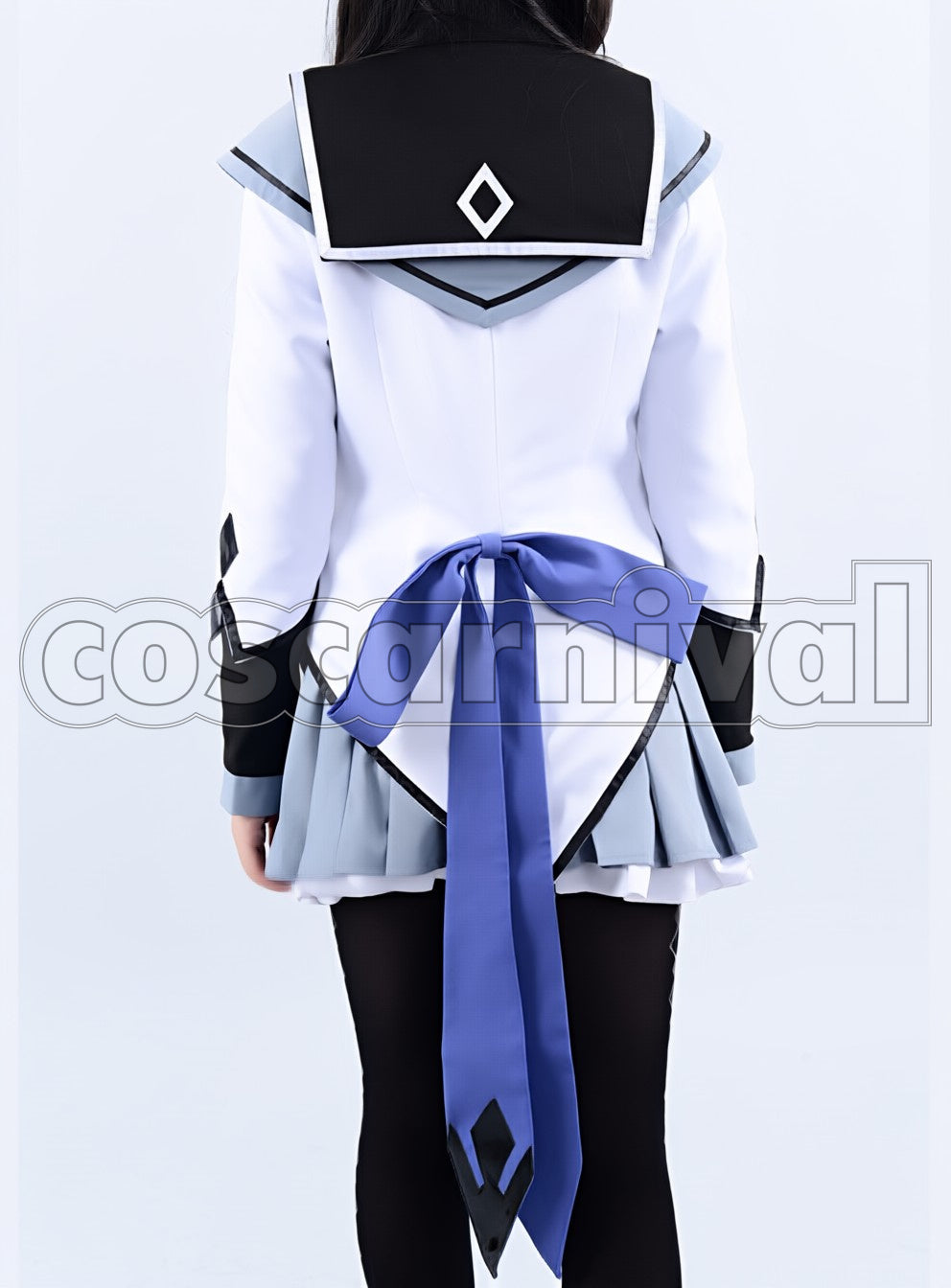 Magica Homura Akemi cosplay costume from Puella Magi Madoka, back view
