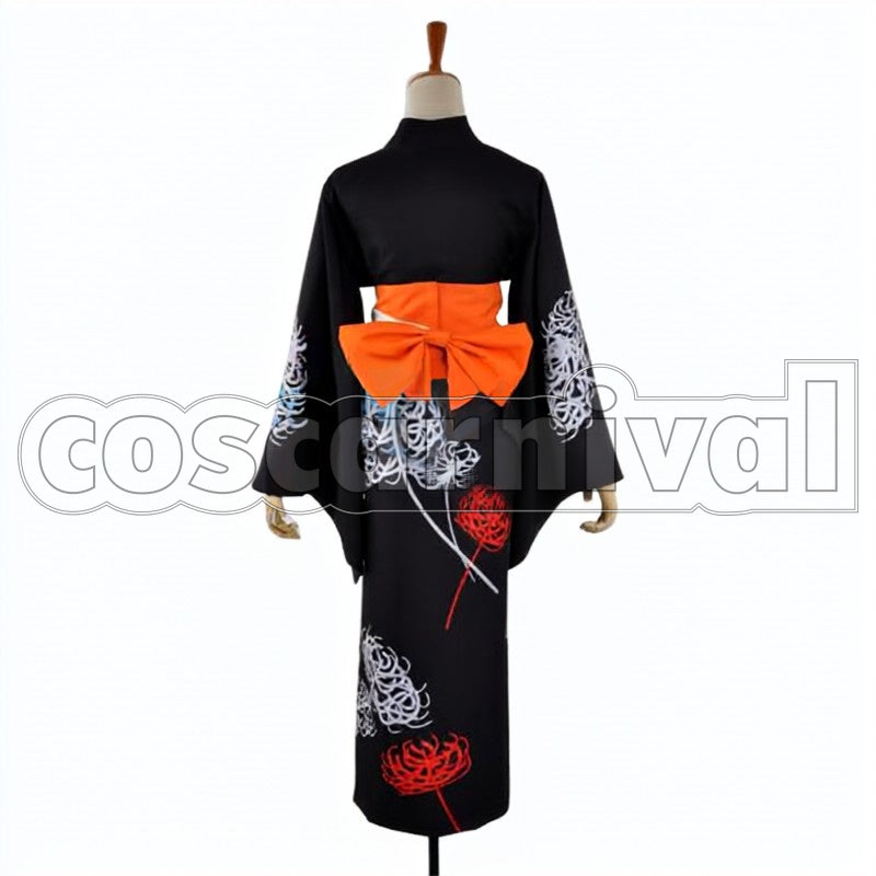 Magica the Movie Homura Akemi Yukata cosplay costume from Puella Magi Madoka, back view