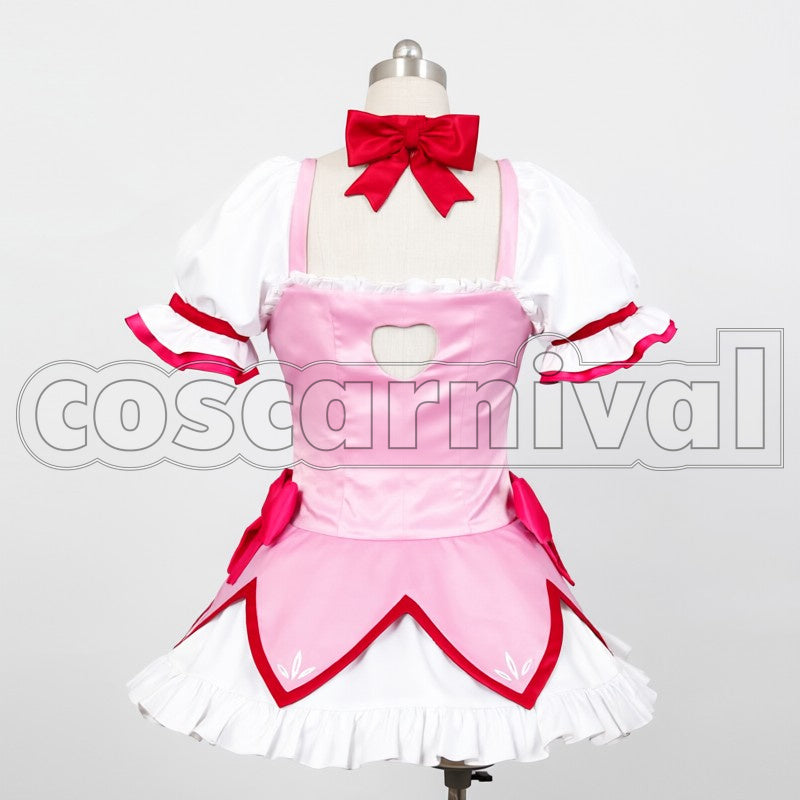 Magica Madoka Kaname cosplay costume from Puella Magi Madoka, front view 2
