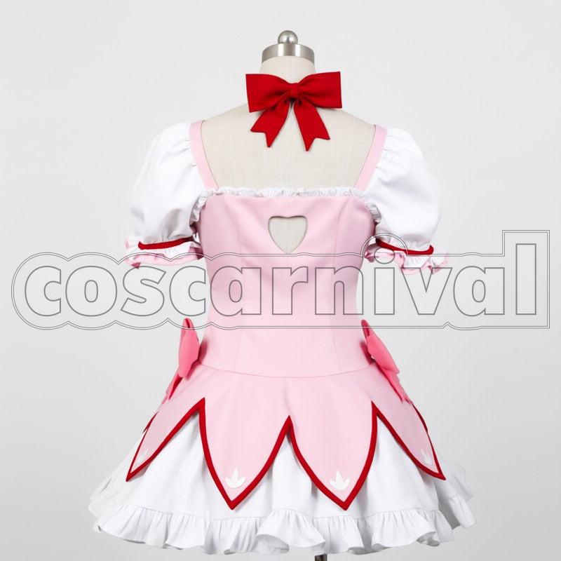 Magica Madoka Kaname cosplay costume from Puella Magi Madoka, back view