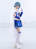 Magica Sayaka Miki cosplay costume from Puella Magi Madoka, side view