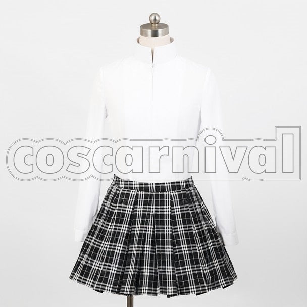 Magica Madoka Kaname Mitakihara Middle School Girls cosplay costume from Puella Magi Madoka, front view 2