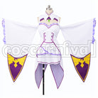in Another World- Emilia cosplay costume from Re:Zero -Starting Life, front view 5