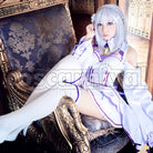 re zero starting life in another world emilia cosplay costume, front view