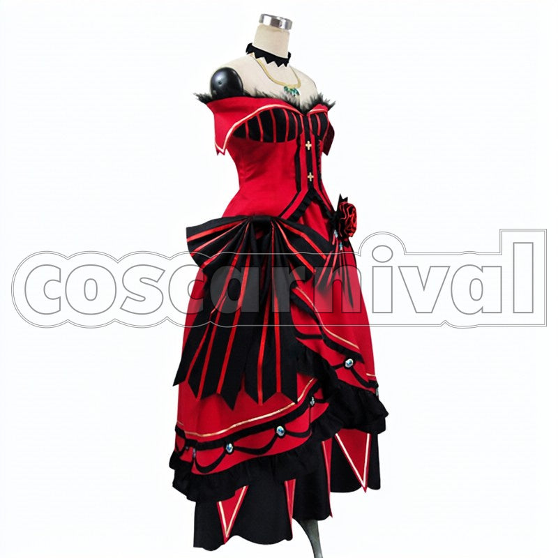 in Another World- Priscilla Barielle cosplay costume from Re:Zero -Starting Life, side view