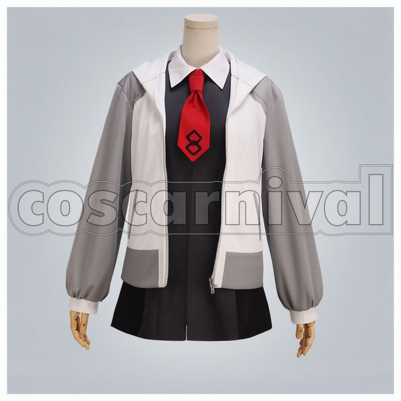Kyrielight' with official FGO NA form 'Mash Kyrielight cosplay costume from replace 'Mashu, front view 1