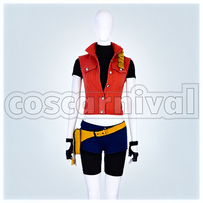Claire Redfield Cosplay cosplay costume from Resident Evil, front view 1