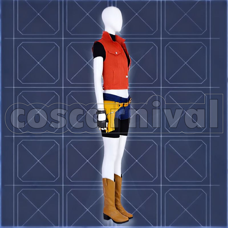 Claire Redfield Cosplay cosplay costume from Resident Evil, side view 2