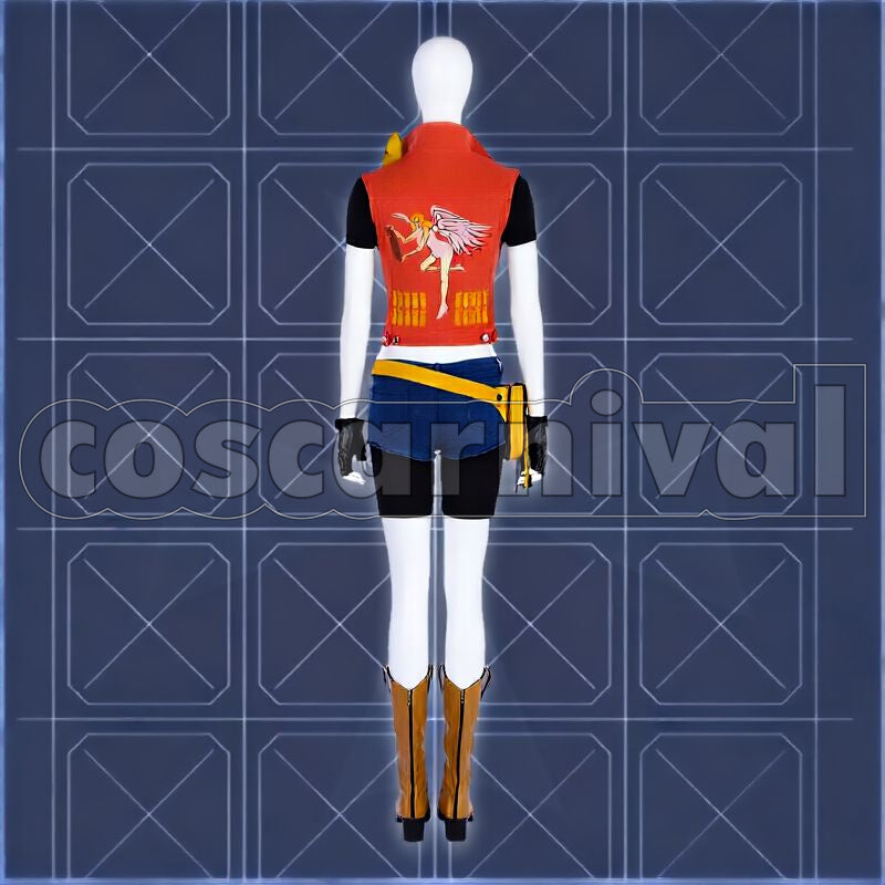 Claire Redfield Cosplay cosplay costume from Resident Evil, back view 1