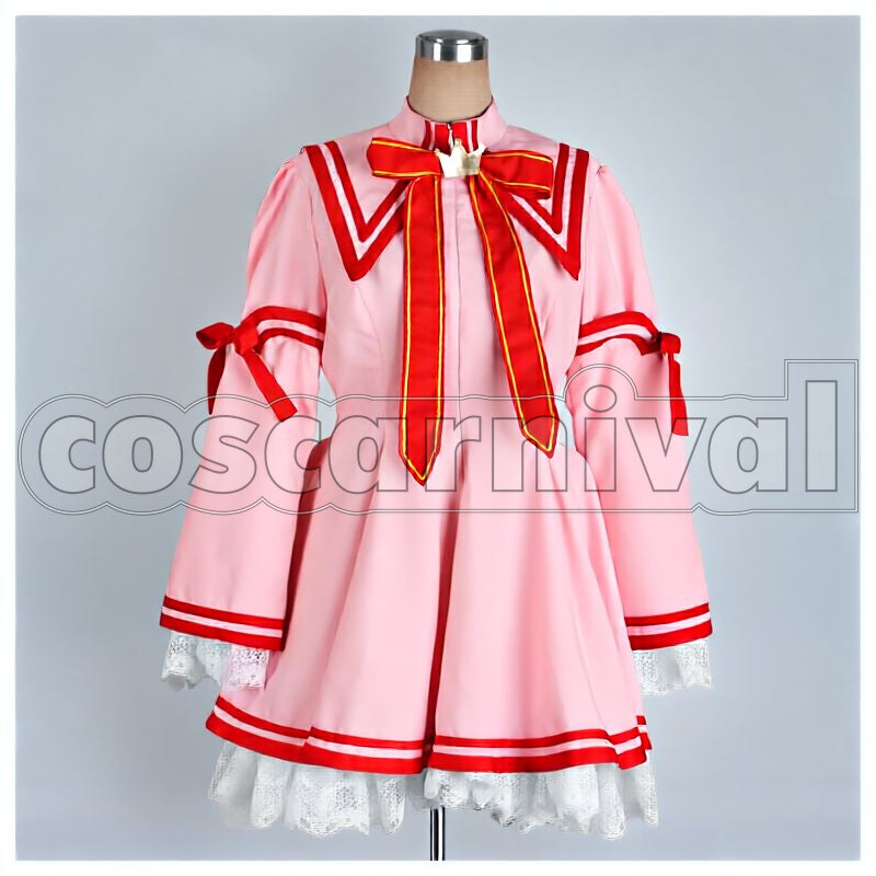 Kanbe One-Piece Dress Cosplay cosplay costume from Rewrite Kotori, front view 1