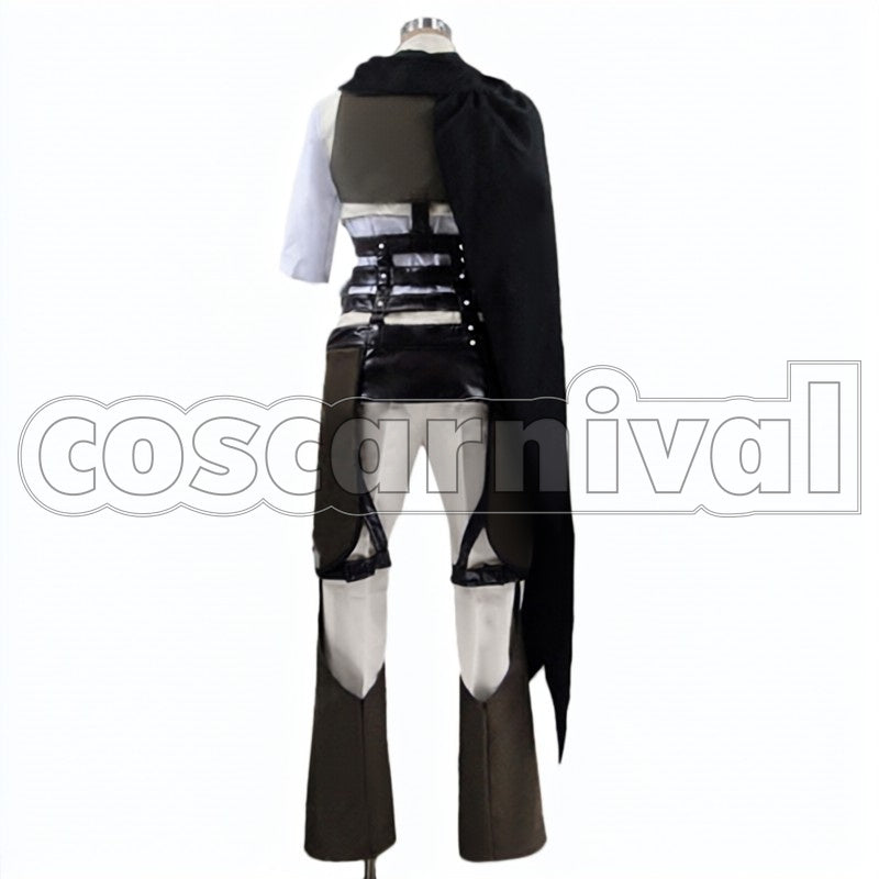 the Six Flowers adoretto cosplay costume from Rokka: Braves of, back view