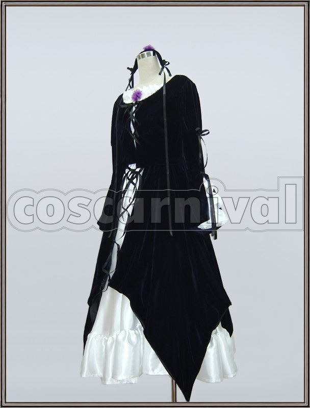 Suigintou cosplay costume from Rozen Maiden, front view 2