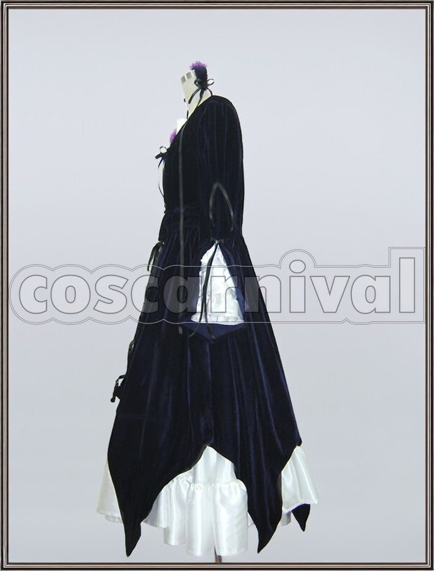 Suigintou cosplay costume from Rozen Maiden, side view