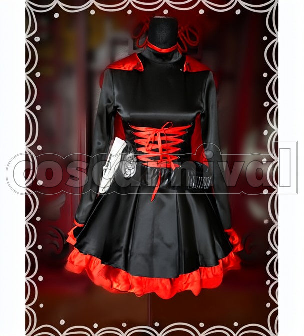 Ruby Rose cosplay costume from RWBY, front view