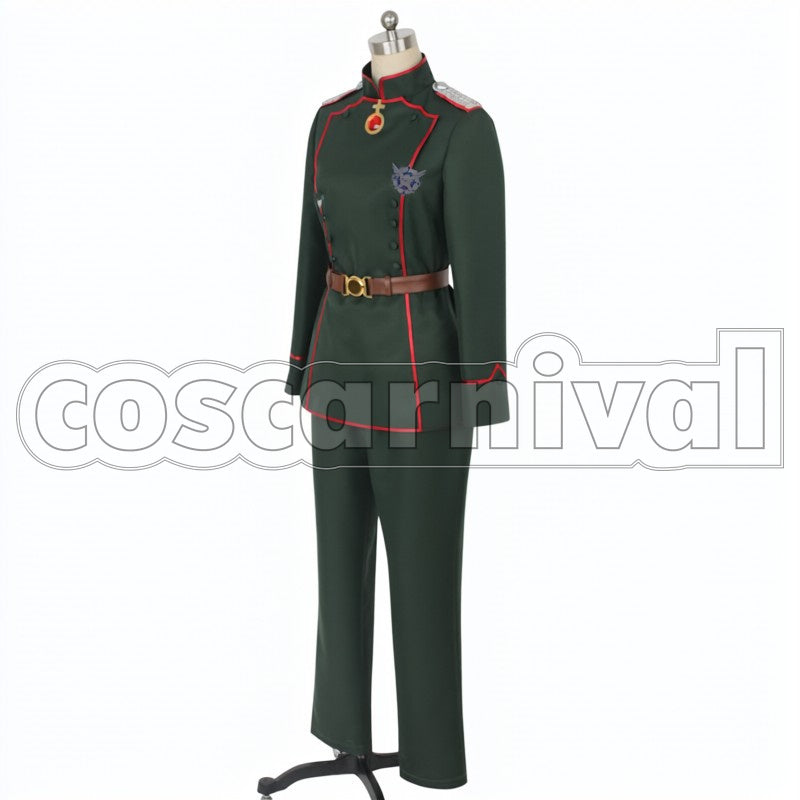 the Evil Tanya Degurechaff cosplay costume from Saga of Tanya, side view 2