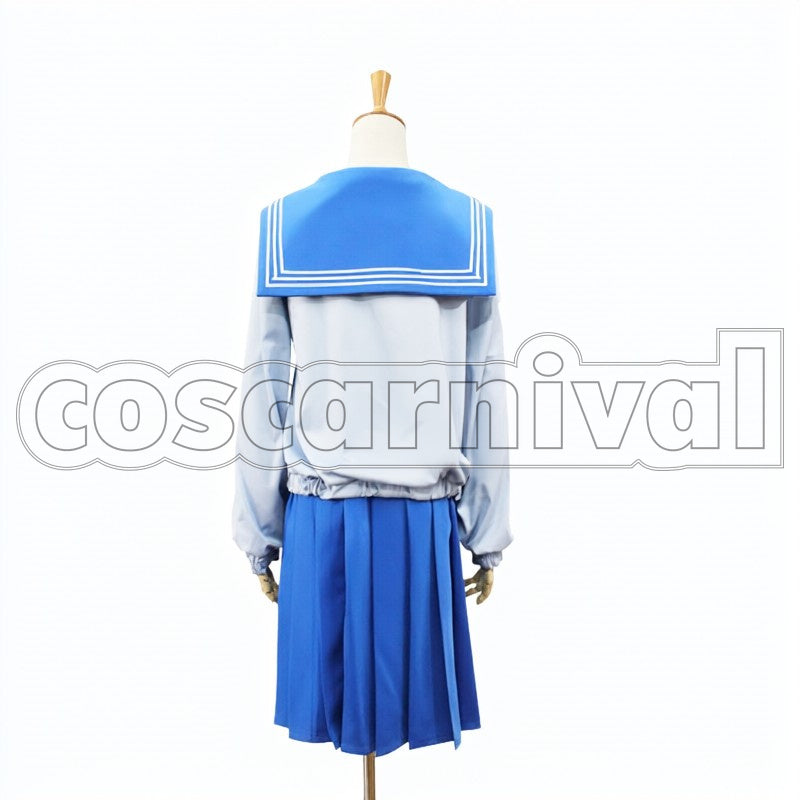Mizuno cosplay costume from Sailor Moon Ami, back view