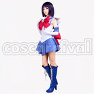 Tomoe Sailor Saturn cosplay costume from Sailor Moon Hotaru, front view 2