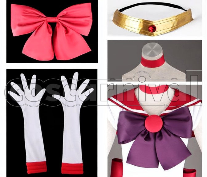Hino Battle Outfit cosplay costume from Sailor Moon Rei, detail-1
