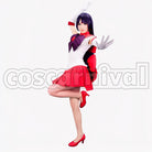 Hino Sailor Mars cosplay costume from Sailor Moon Rei, front view 2