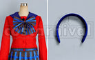 S Michiru Kaioh Mugen Gakuen Girls School Uniform Cosplay cosplay costume from Sailor Moon, set view