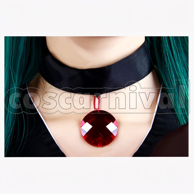 Meioh Sailor Pluto cosplay costume from Sailor Moon Setsuna, detail-5