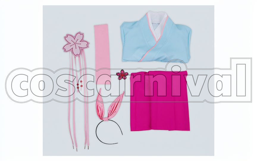 The Animation Sakura Amamiya Cosplay cosplay costume from Sakura Wars:, set view