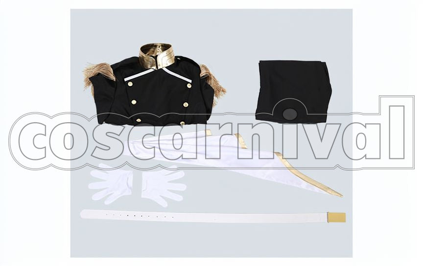 Akutsu Military Uniform Cosplay cosplay costume from Sarazanmai Mabu, set view