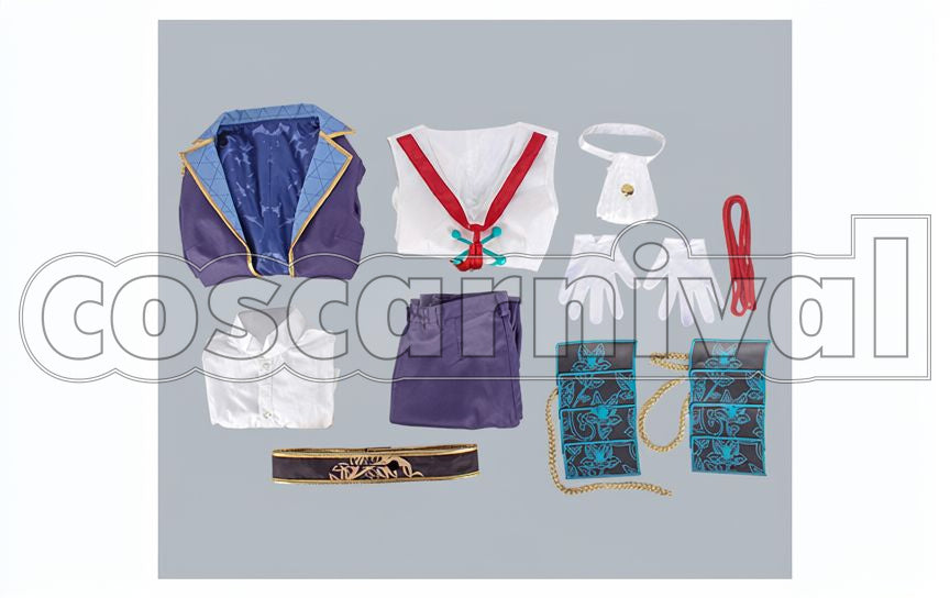 Blood Oda Army Akechi Mitsuhide Cosplay cosplay costume from Sengoku Night, set view