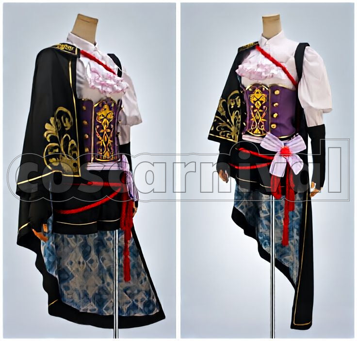 Blood Oda Army Mori Ranmaru Cosplay cosplay costume from Sengoku Night, front view 8