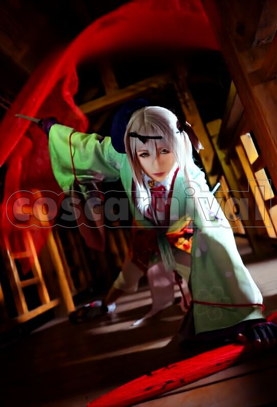 Blood Toyotomi Army Takenaka Hanbee Cosplay cosplay costume from Sengoku Night, front view 2