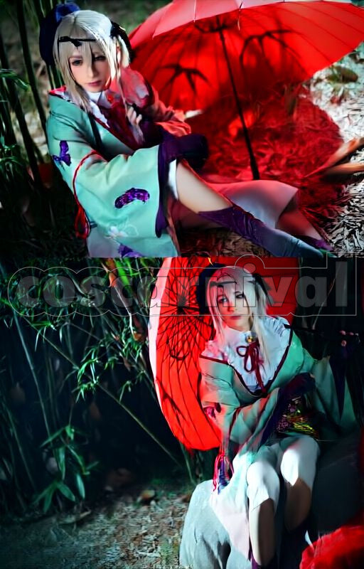 Blood Toyotomi Army Takenaka Hanbee Cosplay cosplay costume from Sengoku Night, front view 4