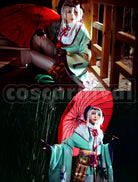 Blood Toyotomi Army Takenaka Hanbee Cosplay cosplay costume from Sengoku Night, front view 6