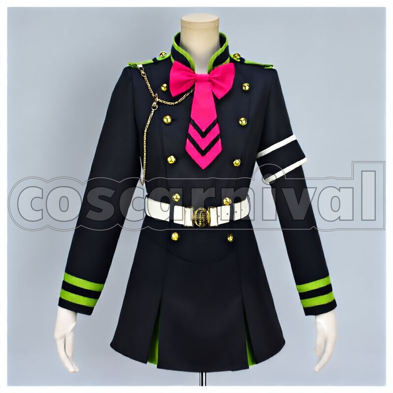 the End Shinoa Hiragi Cosplay cosplay costume from Seraph of, front view 4
