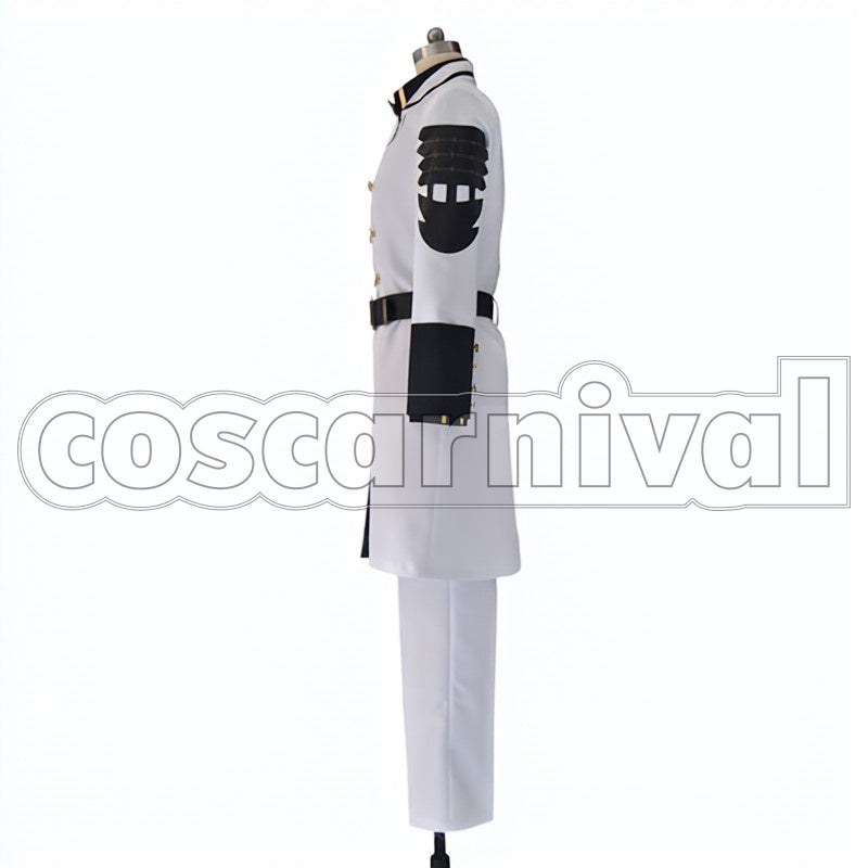 End rene shimu cosplay costume from Seraph of the, side view 2
