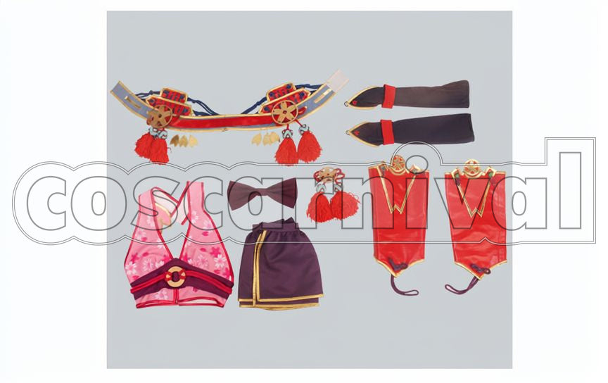 Sakura Cosplay cosplay costume from Shinobi Nightmare, set view