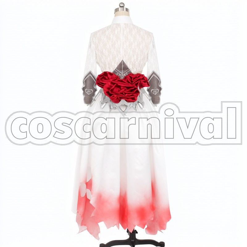 Justice cosplay costume from SINoALICE Snow White, back view