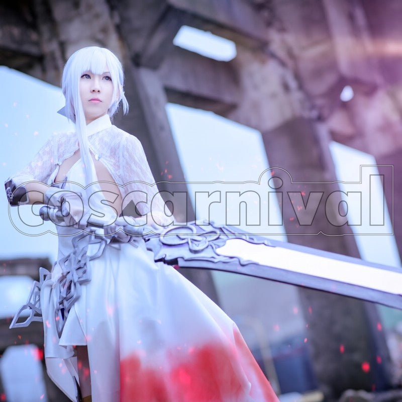 Justice cosplay costume from SINoALICE Snow White, front view 5