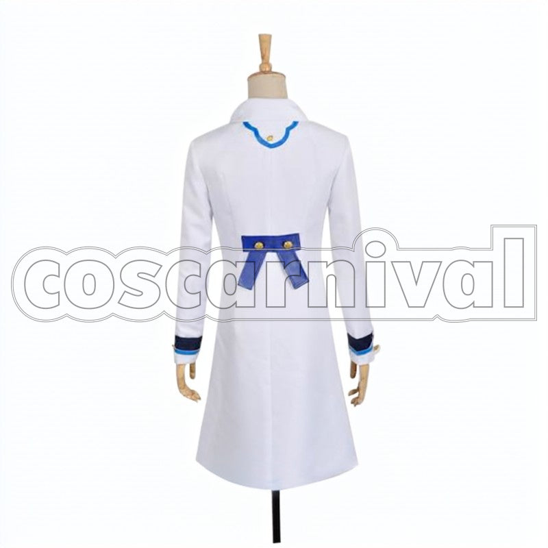 the Red Hair Shirayuki cosplay costume from Snow White with, back view