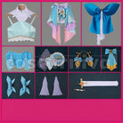 Precure! Cure Eclair Cosplay cosplay costume from Star Detective, set view
