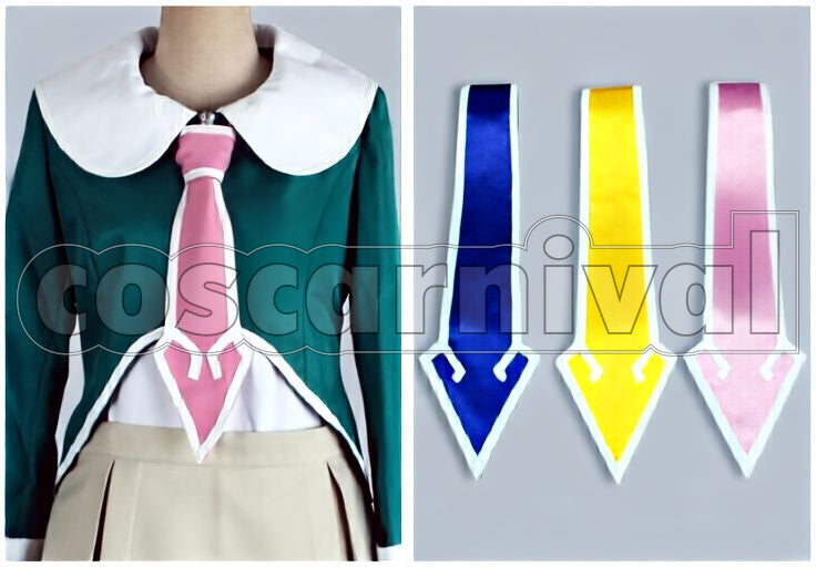 Southern Cross High School Female School Uniform with 3 Neckties Cosplay cosplay costume from Star Driver, neckties 18508 detail view 3