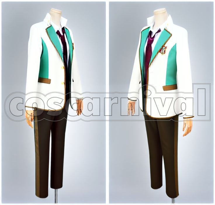 School Star Musical) Kaito Tsukigami, Shu Kuga, Seishiro Inumine, Izumi Toraishi, Koki Nanjo, So Hachiya Ayanagi Academy School Uniform Cosplay cosplay costume from Star-Myu (High, front view 2