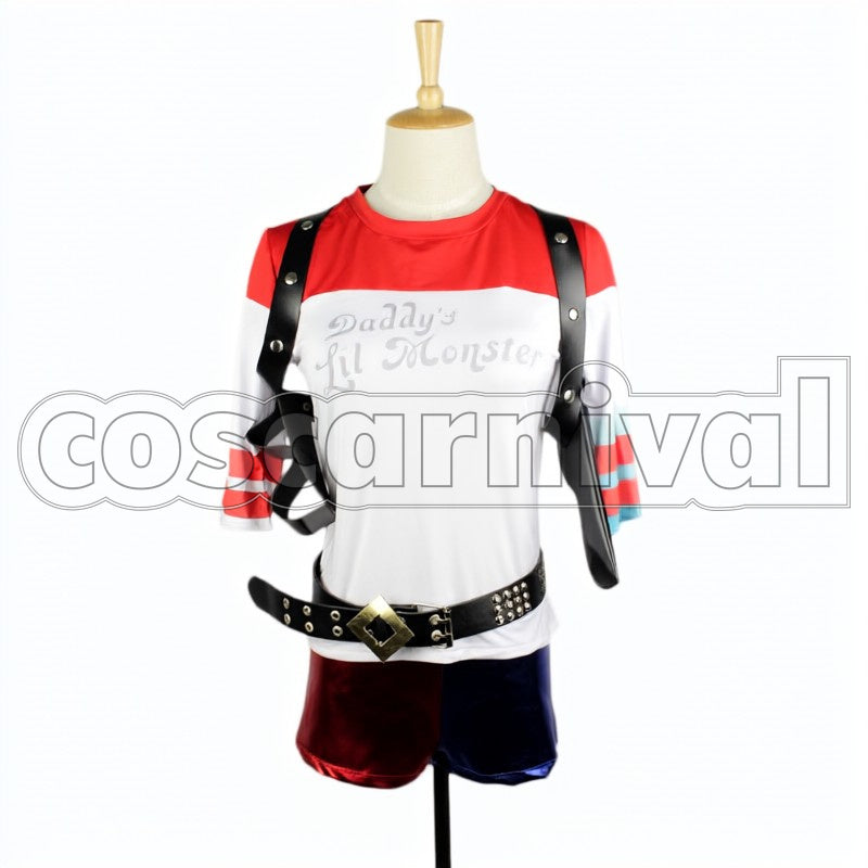 Squad Harley Quinn cosplay costume from Suicide, front view 2