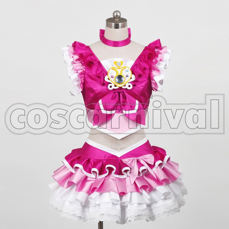 Hibiki Hojo Cure Melody cosplay costume from Suite PreCure, front view