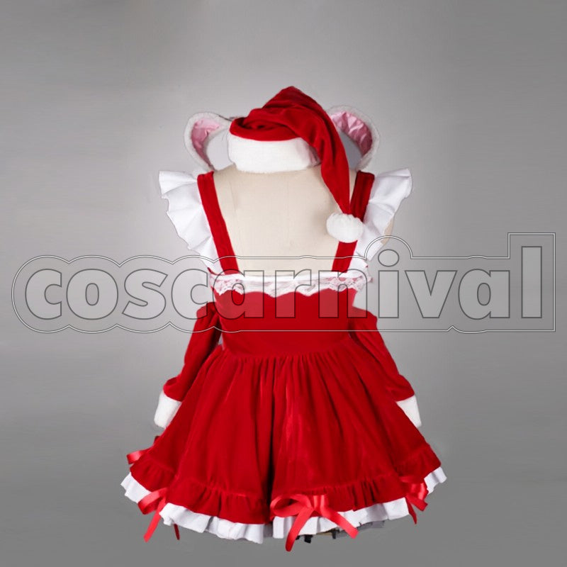Sonico cosplay costume from Super Sonico, back view