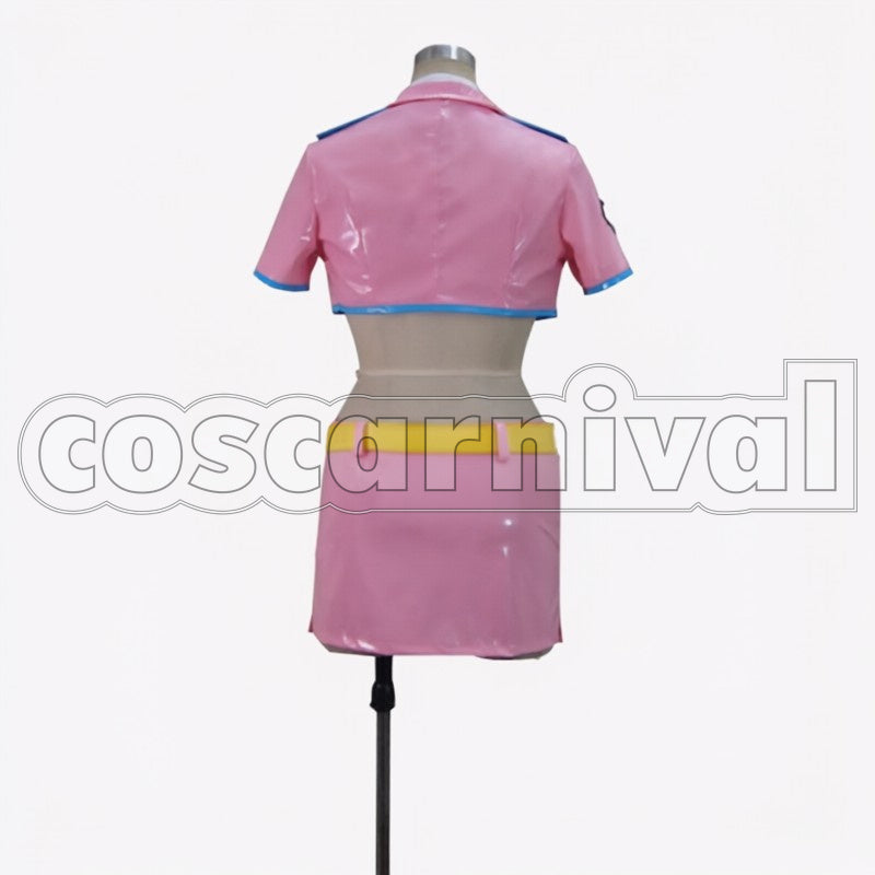 Future Police Style Sexy cosplay costume from Super Sonico Sonico, side view