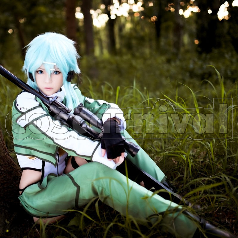 Sinon cosplay costume from Sword Art Online, front view
