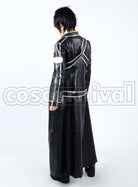 sao Kirito Kazuto Kirigaya Black cosplay costume from Sword Art Online, back view 2
