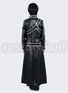sao Kirito Kazuto Kirigaya Black cosplay costume from Sword Art Online, back view